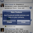 New Facebook feature automatically updates your iphone address book Just came across this new Facebook feature on my iphone today. I clicked on ‘update’ but did not select ‘overwrite’ . What this new feature does is take every one of your phone entries and checks to see if they are also your friends on facebook. If so, they insert...