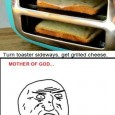How to make a grilled cheese sandwich using a popup toaster I cannot believe this has not been realized before, and yes its not perfect, like my Perfect Midnight Grilled Cheese Sandwich; but this approaches brilliance. Caution, do this at your own risk. Mess this up and you can ruin your toaster or worse. So really, be careful. Now let it...