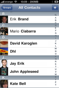 image address book iphone cyntact