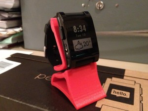 Pebble watch stand