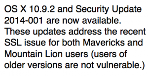 os x update message