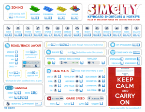 simcity short cuts