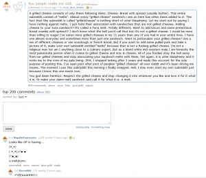grill cheese melt down