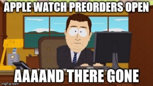 Apple watch aaand it gone meme